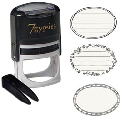 7 Gypsies - 97% Certifiable Interchangeable Stamp - Oval, Hand Drawn Seals