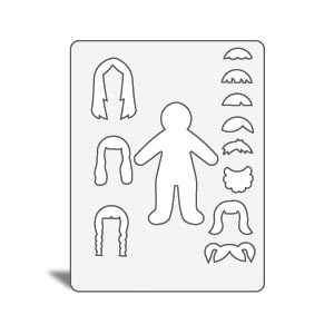 Jill's Paper Doll World Template - Basic Doll