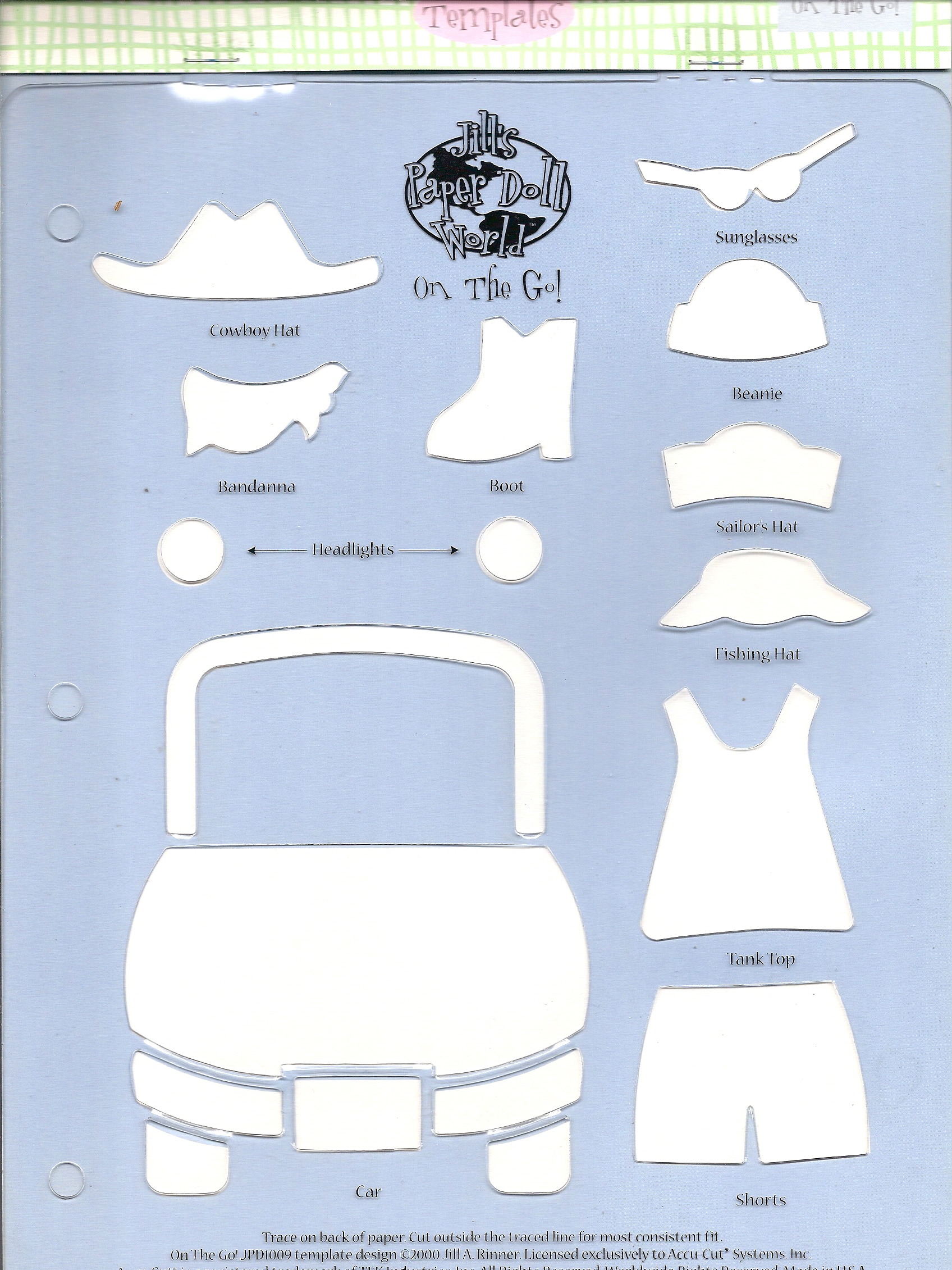 Jill's Paper Doll World Template - On the Go