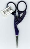 Allary Stork Embroidery Scissors 3.5" - Purple