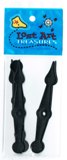 American Tag Arrows - 4" Black Plastic 5/Pkg