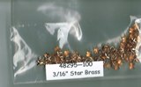 American Tag Nailheads - Brass 3/16" Stars (100/Pkg)