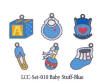 American Traditional Lil' Charms - Enameled Baby Stuff Blue