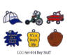 American Traditional Lil' Charms - Enameled Boy Stuff