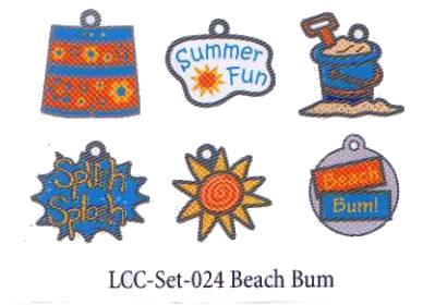 American Traditional Lil' Charms - Enameled Beach Bum