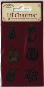 American Traditional Lil' Charms - Gold Christmas Charm Set