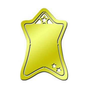 American Traditional Brass Stencils - Stars Tag