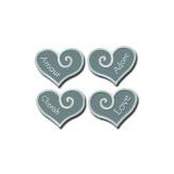 American Traditional Word Charms - Heart
