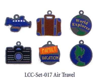 American Traditional Lil' Charms - Enameled Air Travel
