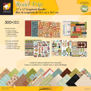 Scrapbook Bundle Kit 12"X12" Road Trip