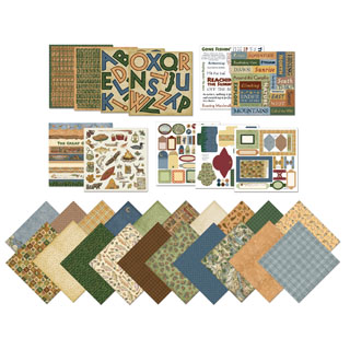 Scrapbook Bundle Kit 12"X12" Great Outdoors