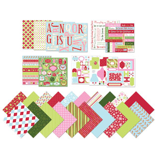 Scrapbook Bundle Kit 12"X12" Christmas Party