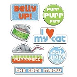 American Traditional - Dogs & Cats - Cat Sticker Gems