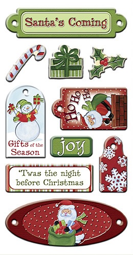 American Traditional - Holiday Cheer - Puffy Stickers