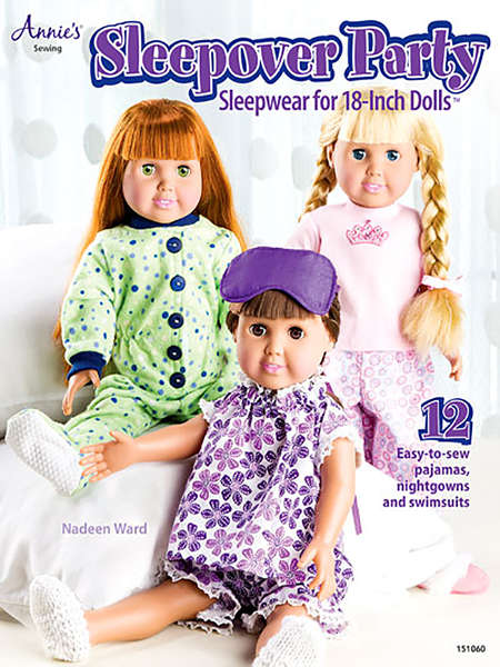 Annie's Attic Book - Sleepover Party - Sleepwear for 18" Dolls