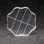 Apple Pie Acrylic Block with Finger Grips - 2.5" Round