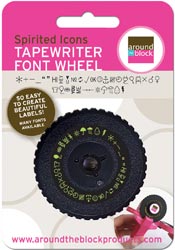 Spirited Icons Tape Writer Font Wheel