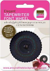 Elegant Tape Writer Font Wheel