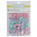 Babyville Snaps - Pink, Aqua, Lavender
