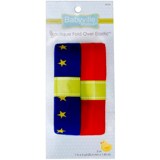 Babyville Fold Over Elastic - Stars, Bue & Red