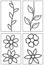 Bazzill In Stitch'z Templates 3"X5" 4/Pkg - In The Garden