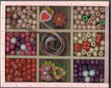 Bead Bazaar Hand Crafted Wood Box Bead Kit Medium - Love