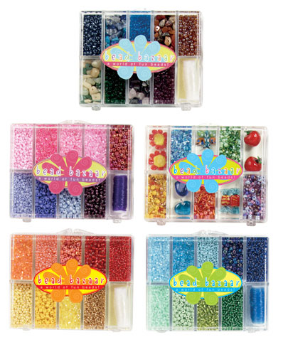 Bead Bazaar Seed Bead Kits - Pink/Blue