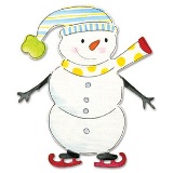 Sizzix Bigz Die - Snowman with Skates