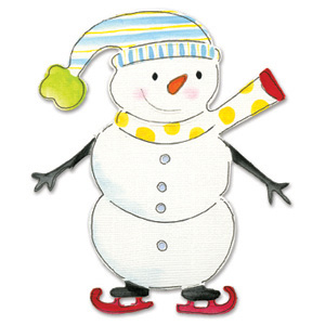 Sizzix Bigz Die - Snowman with Skates