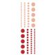 Blue Hills Studio ColorStories Adhesive Faux Pearls - Red