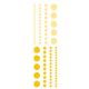 Blue Hills Studio ColorStories Adhesive Faux Pearls - Yellow