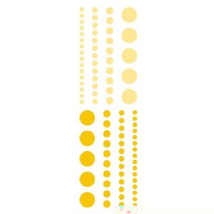 Blue Hills Studio ColorStories Adhesive Faux Pearls - Yellow