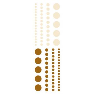 Blue Hills Studio ColorStories Adhesive Faux Pearls - Brown