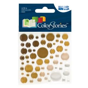 Blue Hills Studio Color Stories Epoxy Color Dots - Brown
