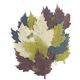 Blue Hills Studio Treasure Chest - Handmade Papers Die Cuts - Leaves - Cool Colors