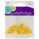 Blumenthal Favorite Findings Buttons - Chirp (Yellow Chicks)