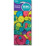 Favorite Findings Big Bag Of Buttons - Carnival