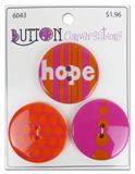 Blumenthal Conversations Buttons - Hope 1 3//8"