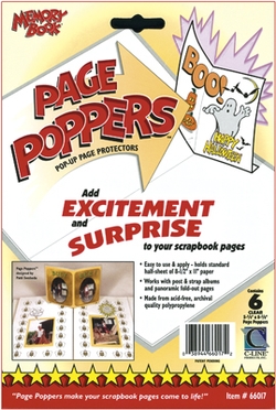 C-Line Page Poppers Pop-Up Page Protectors 5-1/2"X8-1/2"