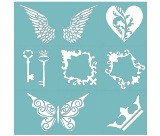 Existencils - 12x12 Break Apart Stencil Kit Sheet - Monarch