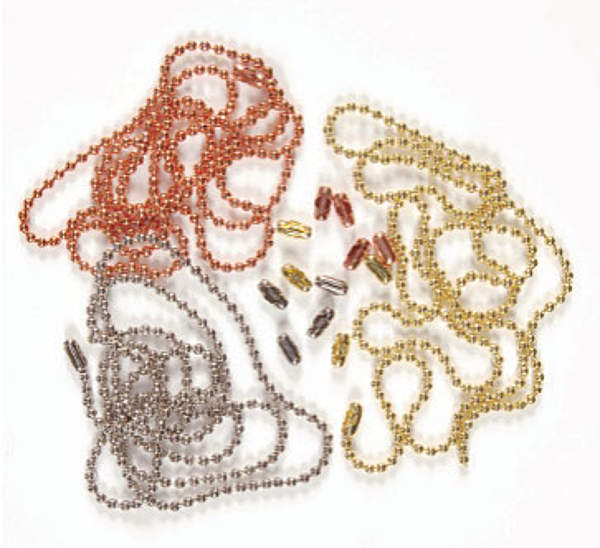 Creative Impressions Bead Chain, Copper, Gold & Silver
