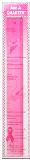 CM Designs Ruler 12" Add-A-Quarter - Breast Cancer Awareness Pink