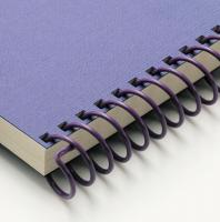 CarlaCraft Spiral Binding System - Ring Ring 18mm Coils Plastic - Royal Purple