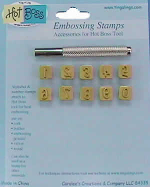 Hot Boss Embossing Numbers Stamps