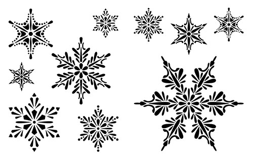 Cedar Canyon - Paintstik Stencil Snowflakes