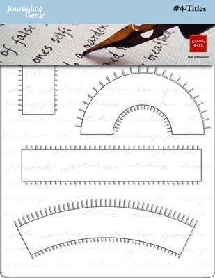 Chatterbox - The Journaling Genie Journaling Template - Titles #4