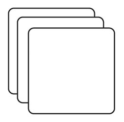 Clear Scraps Shapes - Coasters - Three 4"X4"