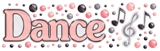 Cloud 9 Rain Dots Adhesive Accents - Dance Title