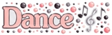 Cloud 9 Rain Dots Adhesive Accents - Dance Title