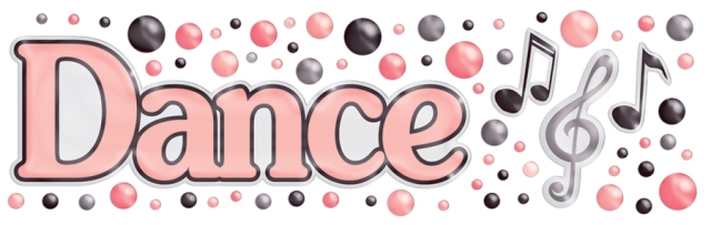 Cloud 9 Rain Dots Adhesive Accents - Dance Title